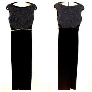 EUC Women’s En Focus Black/Silver Long Dress